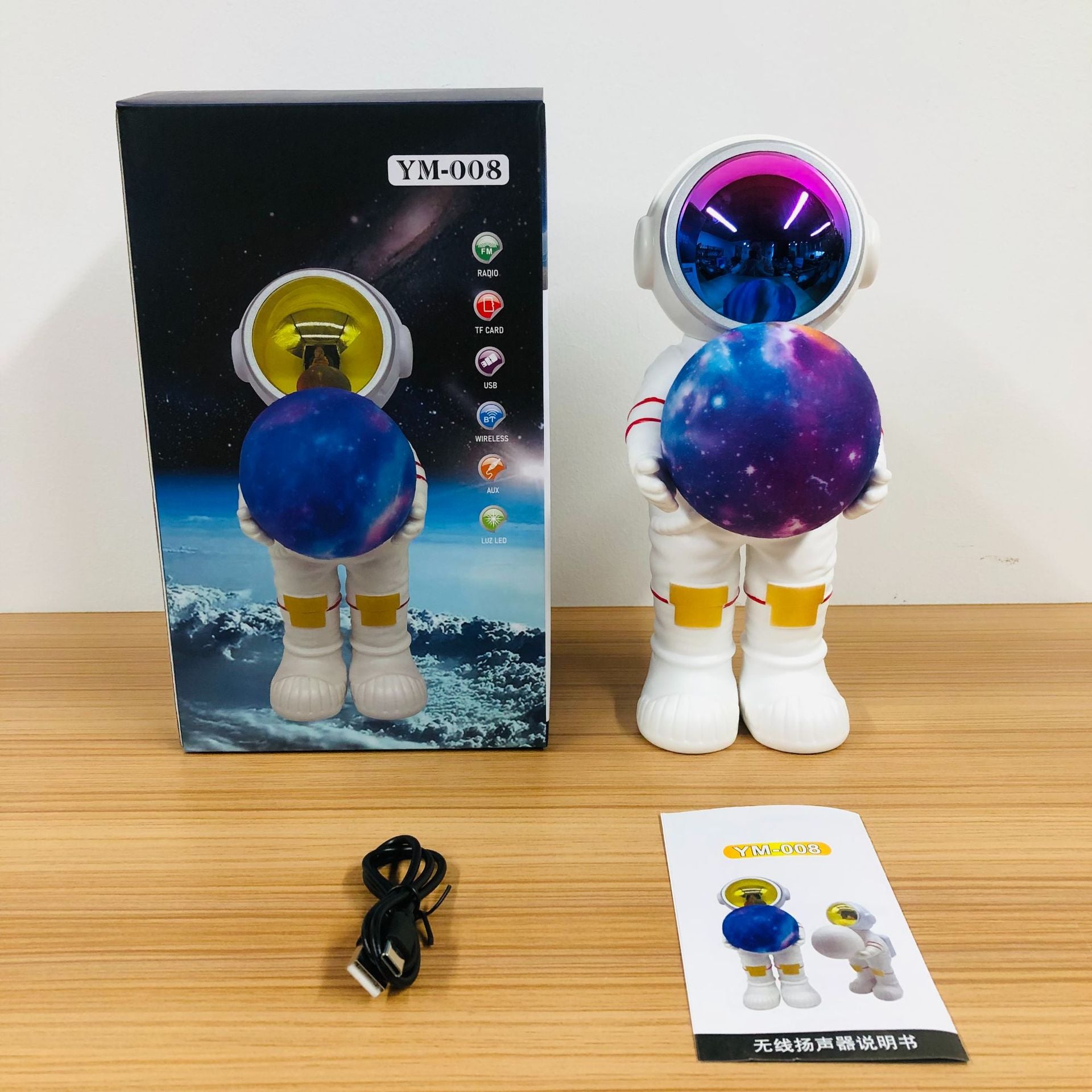 Proyector Astronauta AstroNoche™ — Galaxias con Altavoz Bluetooth